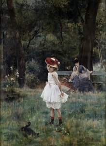 La bambina con le anatre